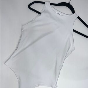 ReoRia White Sleeveless Bodysuit women’s small